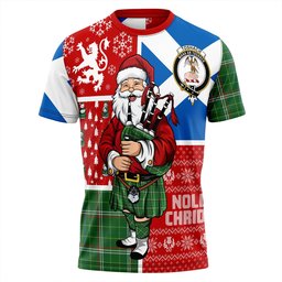 ScotsTee Shop Scottish Toshach Ancient Clan Crest Tartan T-Shirt Scotland Christmas Santa