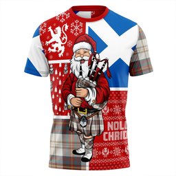 ScotsTee Shop Scottish Walker Dress Weathered Clan Crest Tartan T-Shirt Scotland Christmas Santa