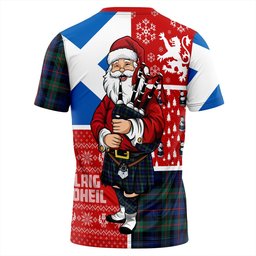 ScotsTee Shop Scottish Murray of Atholl (Murray) Modern Clan Crest Tartan T-Shirt Scotland Christmas Santa