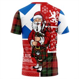 ScotsTee Shop Scottish Murdoch Modern Clan Crest Tartan T-Shirt Scotland Christmas Santa