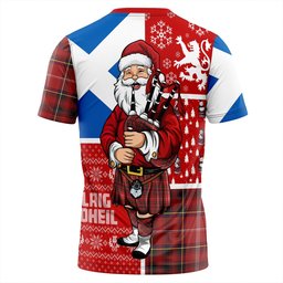 ScotsTee Shop Scottish Murray Plaid Artifact Weathered Clan Crest Tartan T-Shirt Scotland Christmas Santa