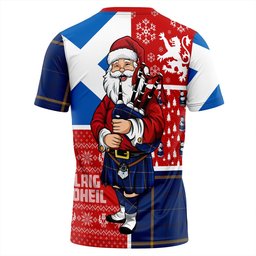 ScotsTee Shop Scottish Pearson Modern Clan Crest Tartan T-Shirt Scotland Christmas Santa