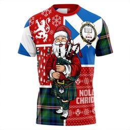 ScotsTee Shop Scottish Reid (Mill City) Modern Clan Crest Tartan T-Shirt Scotland Christmas Santa