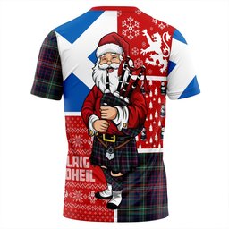 ScotsTee Shop Scottish Rankin Modern Clan Crest Tartan T-Shirt Scotland Christmas Santa