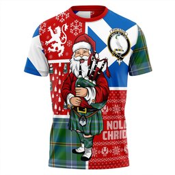 ScotsTee Shop Scottish Porteous Ancient Clan Crest Tartan T-Shirt Scotland Christmas Santa