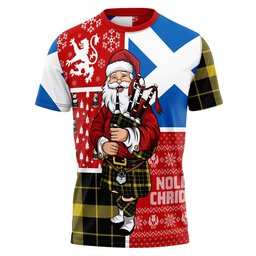 ScotsTee Shop Scottish Raeburn Modern Clan Crest Tartan T-Shirt Scotland Christmas Santa