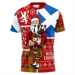 ScotsTee Shop Scottish Scrimgeour of Glassary Modern Clan Crest Tartan T-Shirt Scotland Christmas Santa