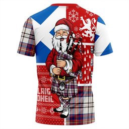 ScotsTee Shop Scottish Walker Dress Modern Clan Crest Tartan T-Shirt Scotland Christmas Santa