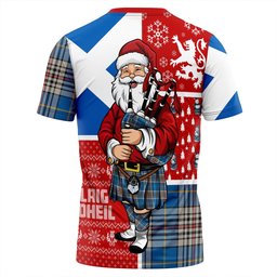 ScotsTee Shop Scottish Thompson Variant (Thomson Variant) Ancient Clan Crest Tartan T-Shirt Scotland Christmas Santa