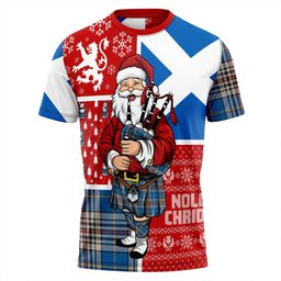 ScotsTee Shop Scottish Thompson Variant (Thomson Variant) Ancient Clan Crest Tartan T-Shirt Scotland Christmas Santa