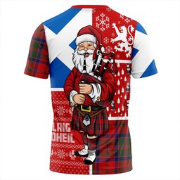 ScotsTee Shop Scottish Stewart of Ardshiel Modern Clan Crest Tartan T-Shirt Scotland Christmas Santa