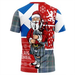ScotsTee Shop Scottish Thorburn (Thurburn) Weathered Clan Crest Tartan T-Shirt Scotland Christmas Santa