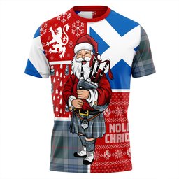 ScotsTee Shop Scottish Thorburn (Thurburn) Weathered Clan Crest Tartan T-Shirt Scotland Christmas Santa