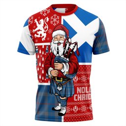 ScotsTee Shop Scottish Thorburn (Thurburn) Ancient Clan Crest Tartan T-Shirt Scotland Christmas Santa