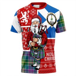 ScotsTee Shop Scottish Yule Ancient Clan Crest Tartan T-Shirt Scotland Christmas Santa