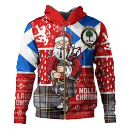 ScotsTee Shop Scottish Anderson Ross Modern Clan Crest Tartan Hoodie Scotland Christmas Santa