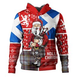 ScotsTee Shop Scottish Anderson Ross Modern Clan Crest Tartan Hoodie Scotland Christmas Santa