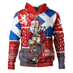 ScotsTee Shop Scottish Anderson Weathered Clan Crest Tartan Hoodie Scotland Christmas Santa