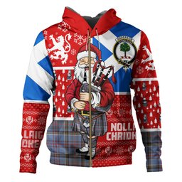 ScotsTee Shop Scottish Anderson Old Weathered Clan Crest Tartan Hoodie Scotland Christmas Santa