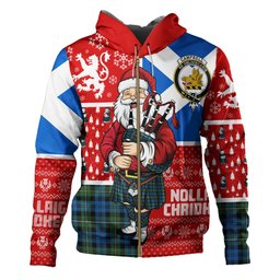 ScotsTee Shop Scottish Campbell of Loudon (Campbell Louden) Ancient 2 Clan Crest Tartan Hoodie Scotland Christmas Santa