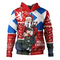 ScotsTee Shop Scottish Cameron of Erracht #3 Ancient 2 Clan Crest Tartan Hoodie Scotland Christmas Santa