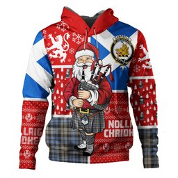ScotsTee Shop Scottish Campbell of Inveraray Weathered 2 Clan Crest Tartan Hoodie Scotland Christmas Santa