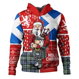 ScotsTee Shop Scottish Campbell of Inveraray Ancient 2 Clan Crest Tartan Hoodie Scotland Christmas Santa