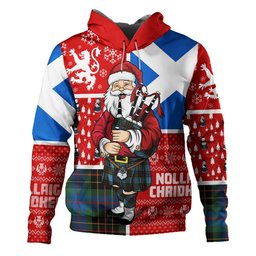 ScotsTee Shop Scottish Brodie Hunting Ancient Clan Crest Tartan Hoodie Scotland Christmas Santa