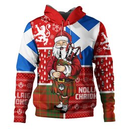 ScotsTee Shop Scottish Cameron Ancient Clan Crest Tartan Hoodie Scotland Christmas Santa