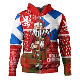 ScotsTee Shop Scottish Cameron Ancient Clan Crest Tartan Hoodie Scotland Christmas Santa