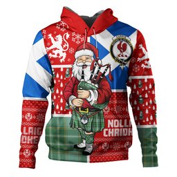 ScotsTee Shop Scottish Currie Ancient Clan Crest Tartan Hoodie Scotland Christmas Santa