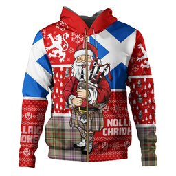 ScotsTee Shop Scottish Firth of Tay (Gillies Dress) Weathered Clan Crest Tartan Hoodie Scotland Christmas Santa