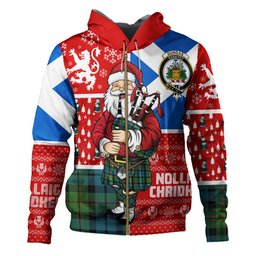 ScotsTee Shop Scottish Dundas Ancient Clan Crest Tartan Hoodie Scotland Christmas Santa