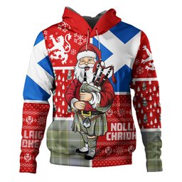 ScotsTee Shop Scottish Currie Weathered Clan Crest Tartan Hoodie Scotland Christmas Santa