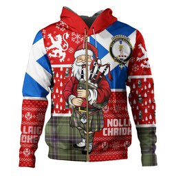 ScotsTee Shop Scottish Henderson Weathered Clan Crest Tartan Hoodie Scotland Christmas Santa