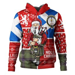 ScotsTee Shop Scottish Henderson Weathered Clan Crest Tartan Hoodie Scotland Christmas Santa