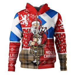 ScotsTee Shop Scottish Hamilton of Brandon Weathered Clan Crest Tartan Hoodie Scotland Christmas Santa
