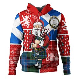 ScotsTee Shop Scottish Hunter (Michael) Ancient Clan Crest Tartan Hoodie Scotland Christmas Santa