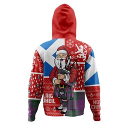 ScotsTee Shop Scottish Hutton Ancient Clan Crest Tartan Hoodie Scotland Christmas Santa