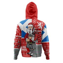 ScotsTee Shop Scottish Halliday (Holliday) Modern Clan Crest Tartan Hoodie Scotland Christmas Santa