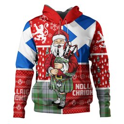 ScotsTee Shop Scottish Irvine of Glentulchan Modern Clan Crest Tartan Hoodie Scotland Christmas Santa