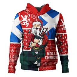 ScotsTee Shop Scottish Keith (Marshall) Modern Clan Crest Tartan Hoodie Scotland Christmas Santa