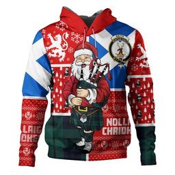 ScotsTee Shop Scottish Keith (Marshall) Modern Clan Crest Tartan Hoodie Scotland Christmas Santa