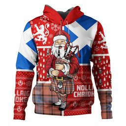 ScotsTee Shop Scottish Haney Dress Weathered Clan Crest Tartan Hoodie Scotland Christmas Santa