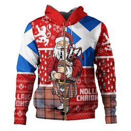 ScotsTee Shop Scottish Haney Dress Weathered Clan Crest Tartan Hoodie Scotland Christmas Santa