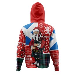 ScotsTee Shop Scottish Hunter (Michael) Modern Clan Crest Tartan Hoodie Scotland Christmas Santa