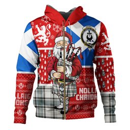 ScotsTee Shop Scottish Haney Weathered Clan Crest Tartan Hoodie Scotland Christmas Santa