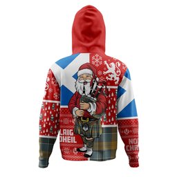 ScotsTee Shop Scottish Laing (Lang) Weathered Clan Crest Tartan Hoodie Scotland Christmas Santa