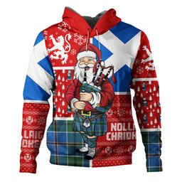 ScotsTee Shop Scottish Leslie of the Hebrides Ancient Clan Crest Tartan Hoodie Scotland Christmas Santa