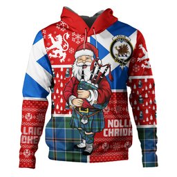 ScotsTee Shop Scottish Leslie of the Hebrides Ancient Clan Crest Tartan Hoodie Scotland Christmas Santa
